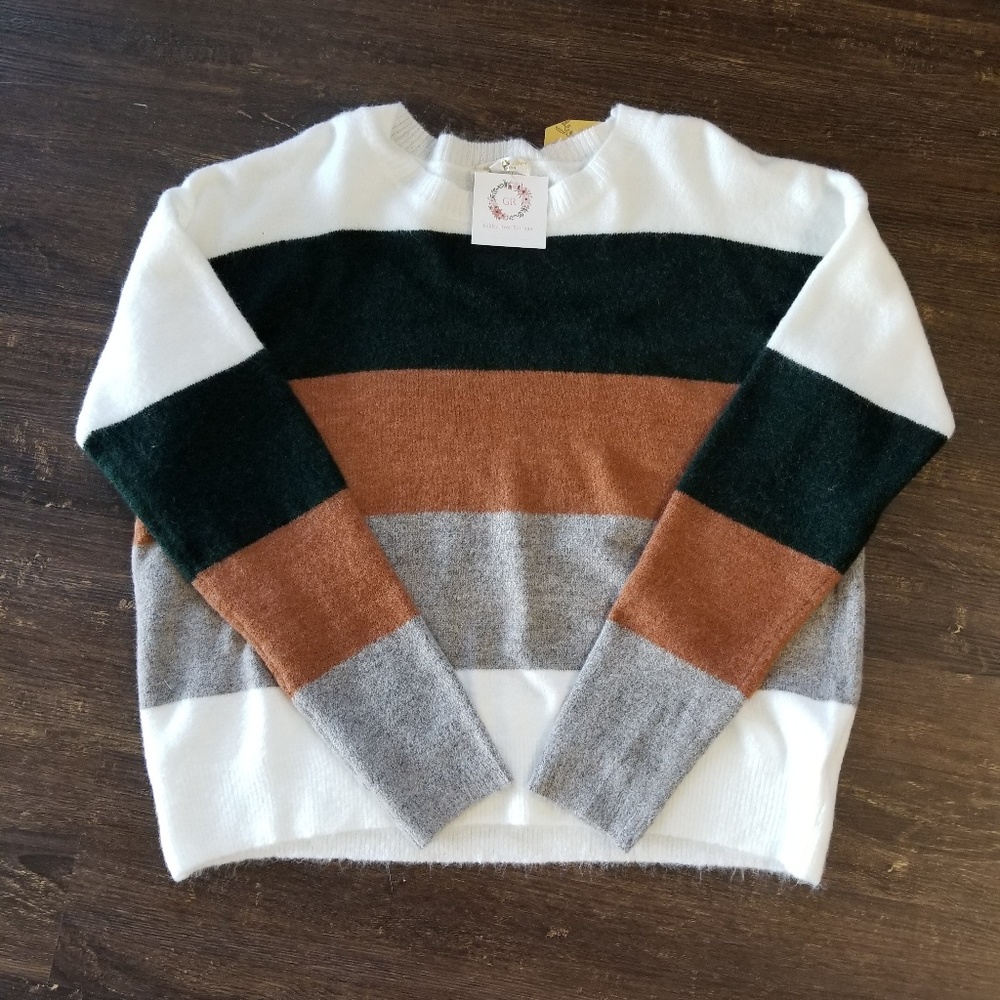 Color block sweater